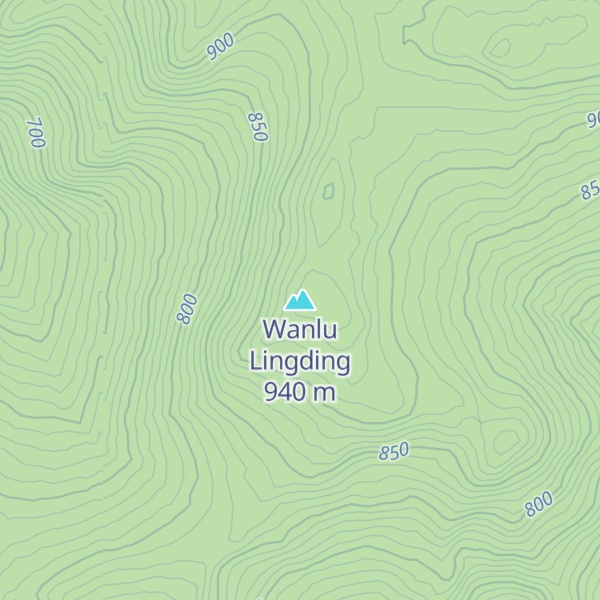Map of Wanlu Lingding