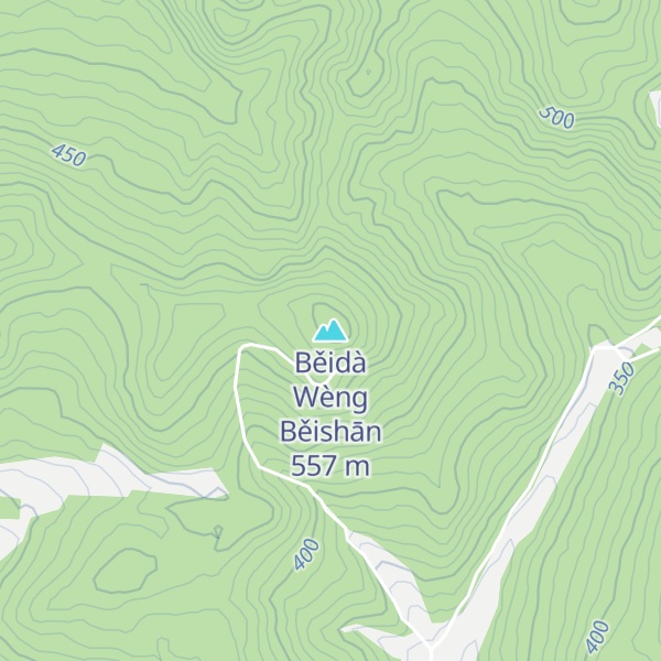 Map of Běidà Wèng Běishān