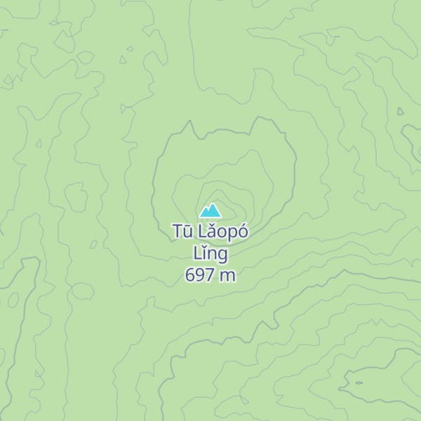 Map of Tū Lǎopó Lǐng