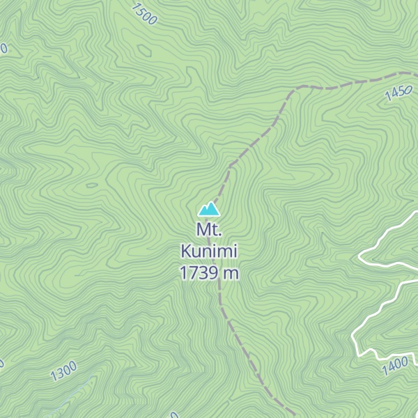 Map of Mt. Kunimi