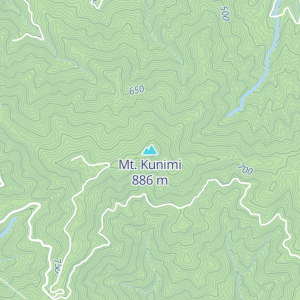Map of Mt. Kunimi