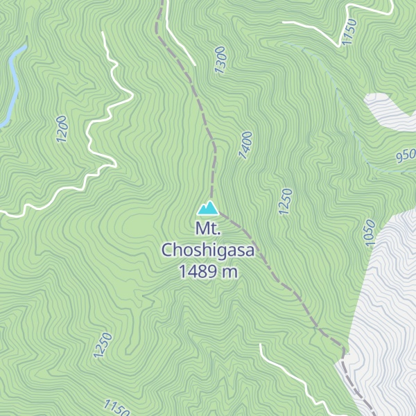 Map of Mt. Choshigasa