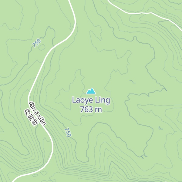 Map of Laoye Ling