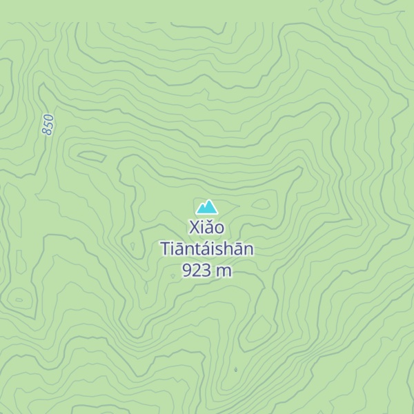 Map of Xiǎo Tiāntáishān
