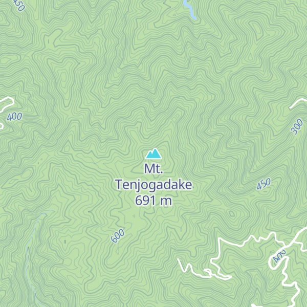 Map of Mt. Tenjogadake
