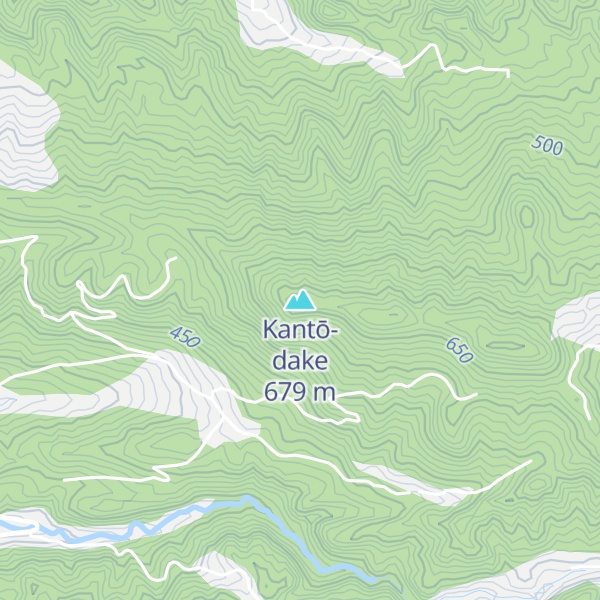 Map of Kantō-dake
