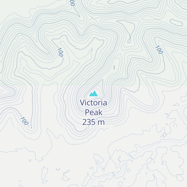 Map of Victoria Peak