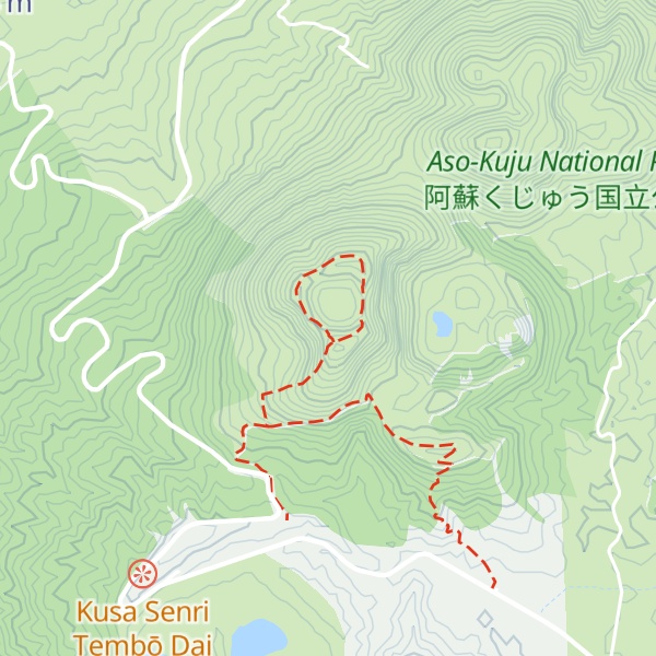 Map of Mt. Kishima-dake