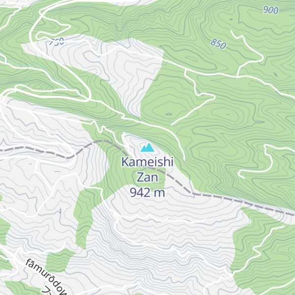 Map of Kameishi Zan