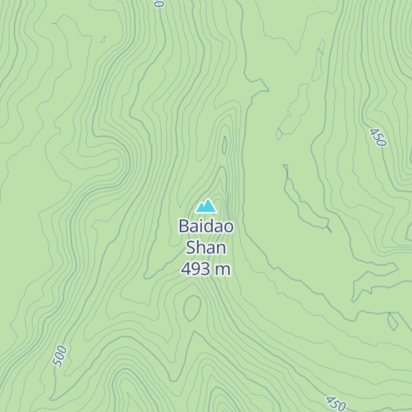 Map of Baidao Shan