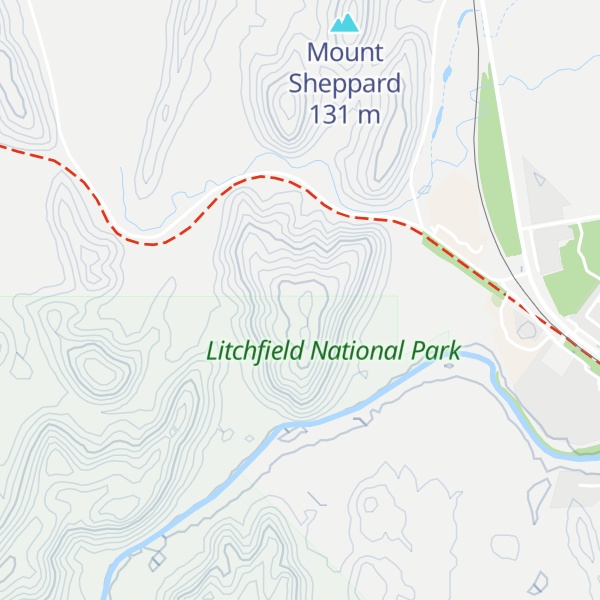 Map of Mount Carr