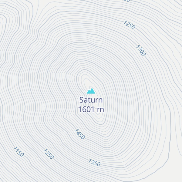 Map of Saturn