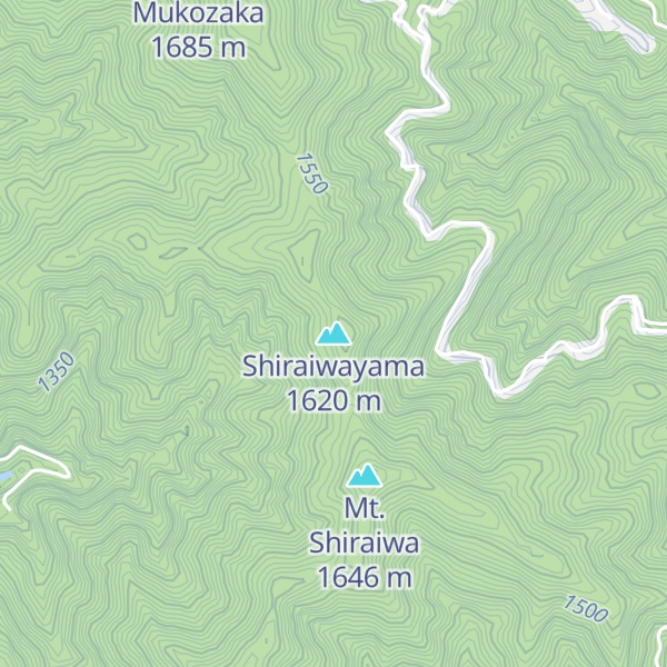 Map of Shiraiwayama