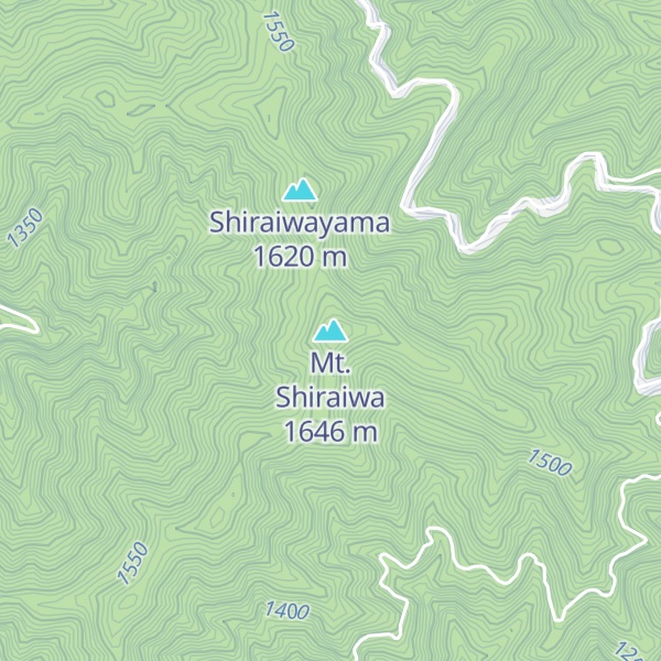 Map of Mt. Shiraiwa