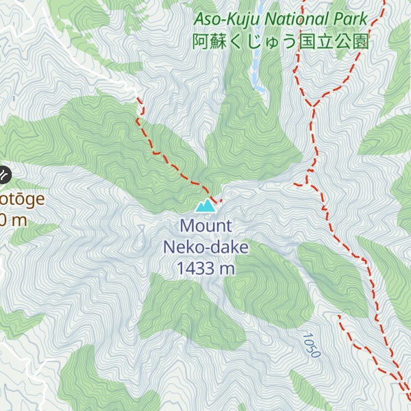Map of Mount Neko-dake