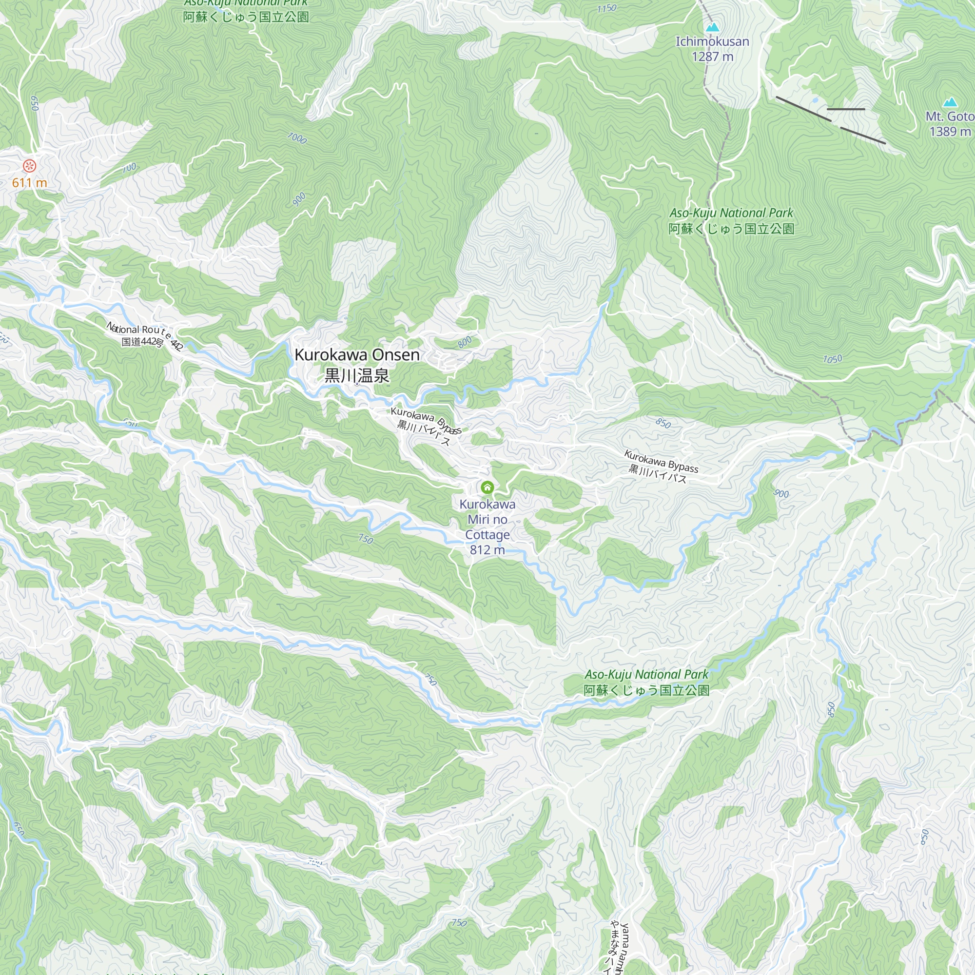 Kurokawa Miri no Cottage map