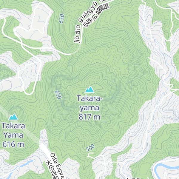 Map of Takara-yama