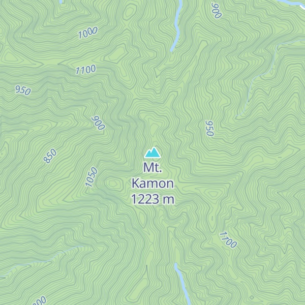 Map of Mt. Kamon