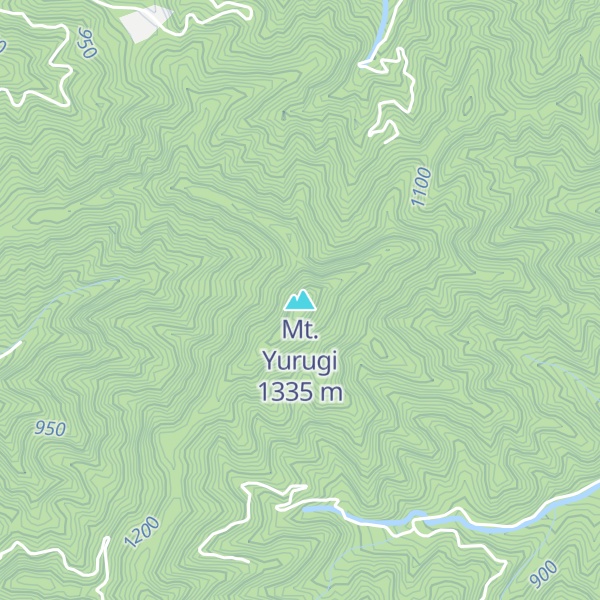 Map of Mt. Yurugi