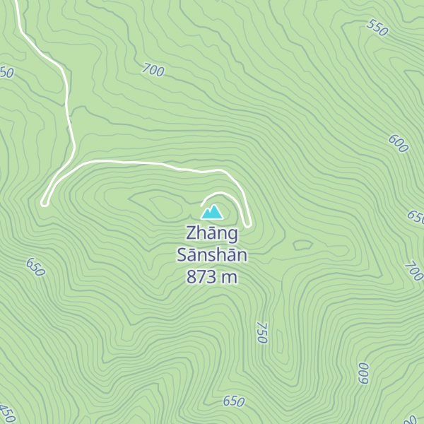 Map of Zhāng Sānshān