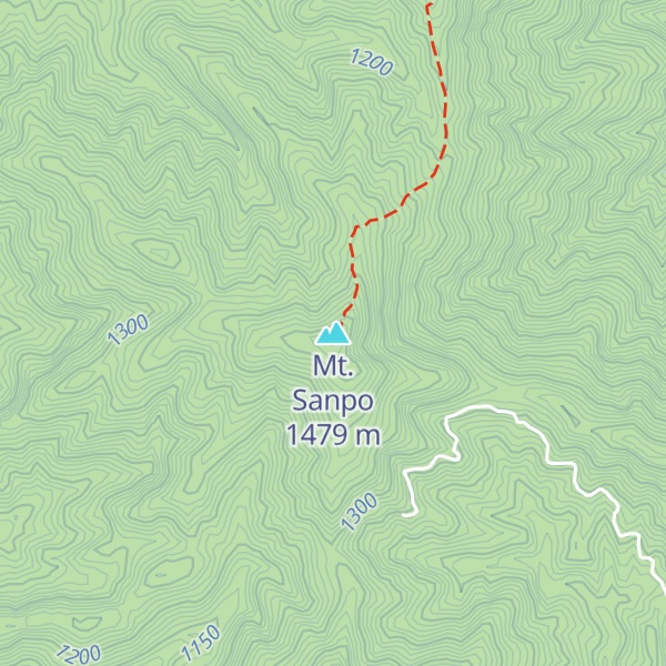 Map of Mt. Sanpo