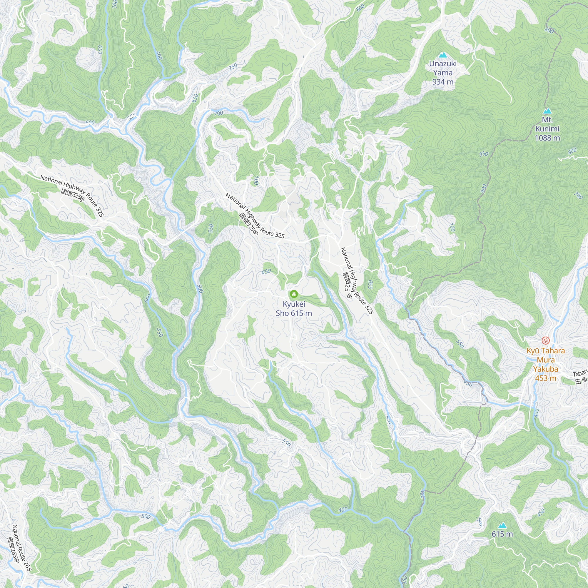 Kyūkei Sho map