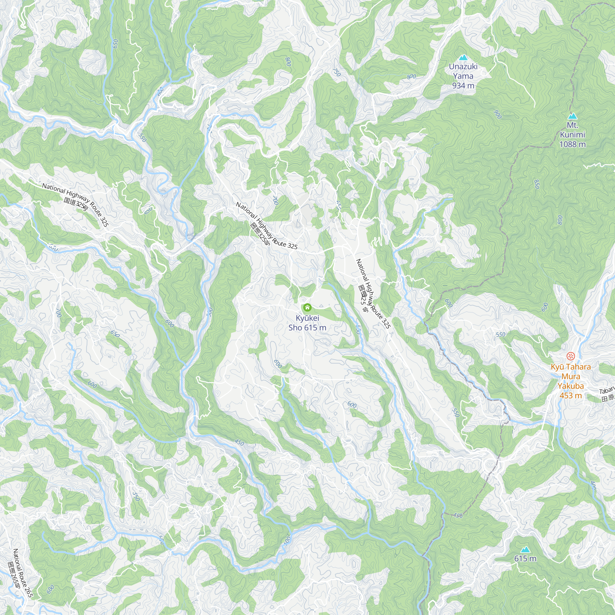 Kyūkei Sho map