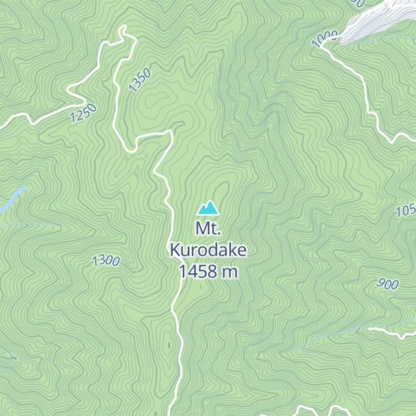 Map of Mt. Kurodake