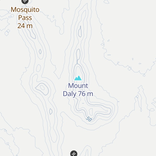 Map of Mount Daly
