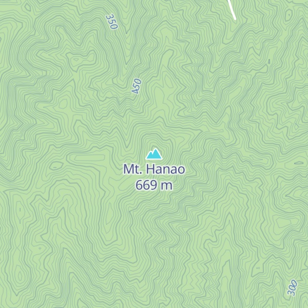 Map of Mt. Hanao