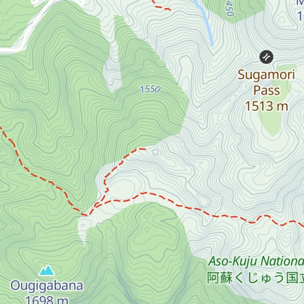 Map of Mount Hōsshō
