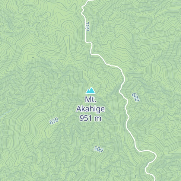 Map of Mt. Akahige