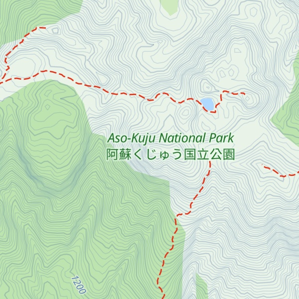 Map of Mt. Kuju