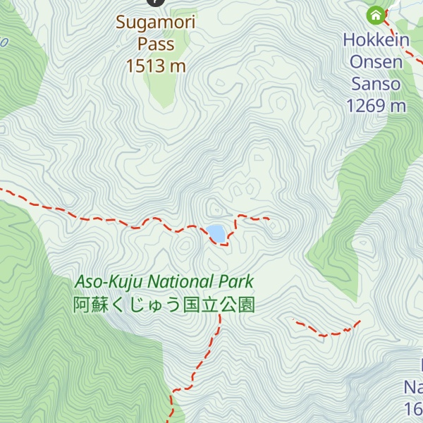 Map of Mt. Tengugajo