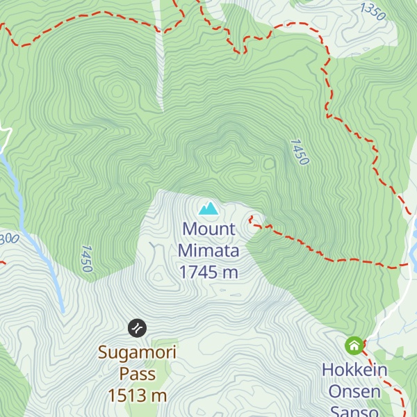 Map of Mount Mimata