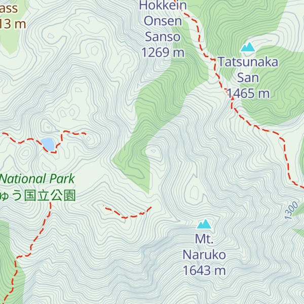 Map of Mt. Shirakuchi