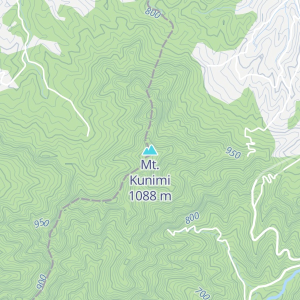 Map of Mt. Kunimi