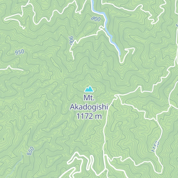 Map of Mt. Akadogishi