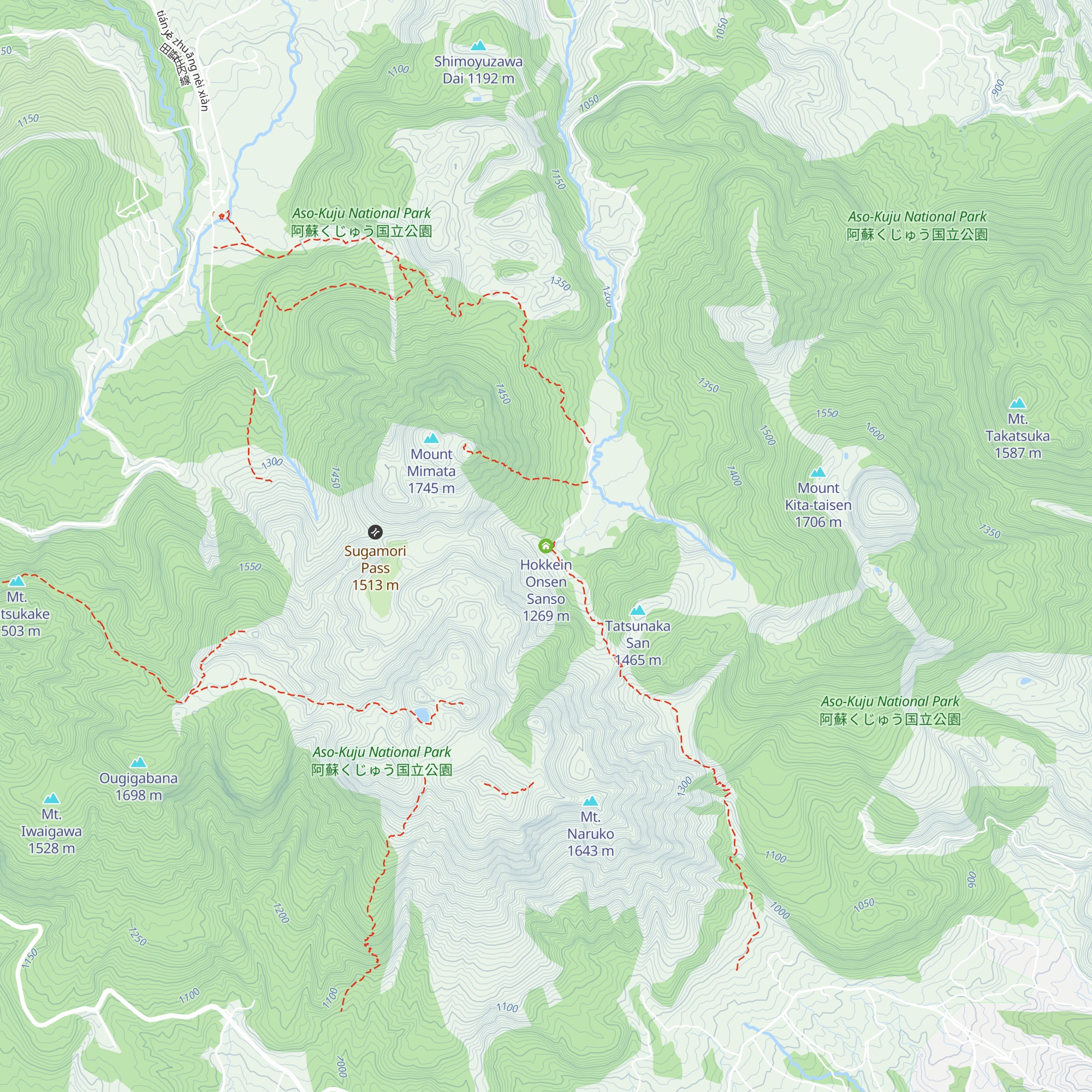 Hokkein Onsen Sanso map