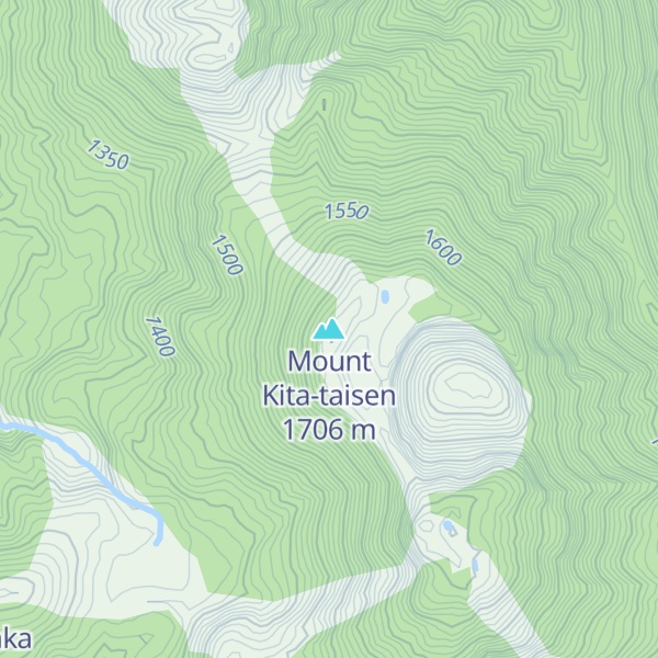 Map of Mount Kita-taisen