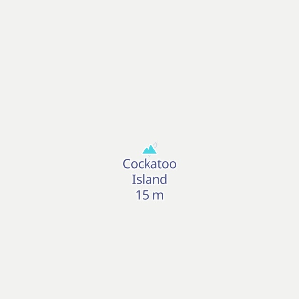 Map of Cockatoo Island
