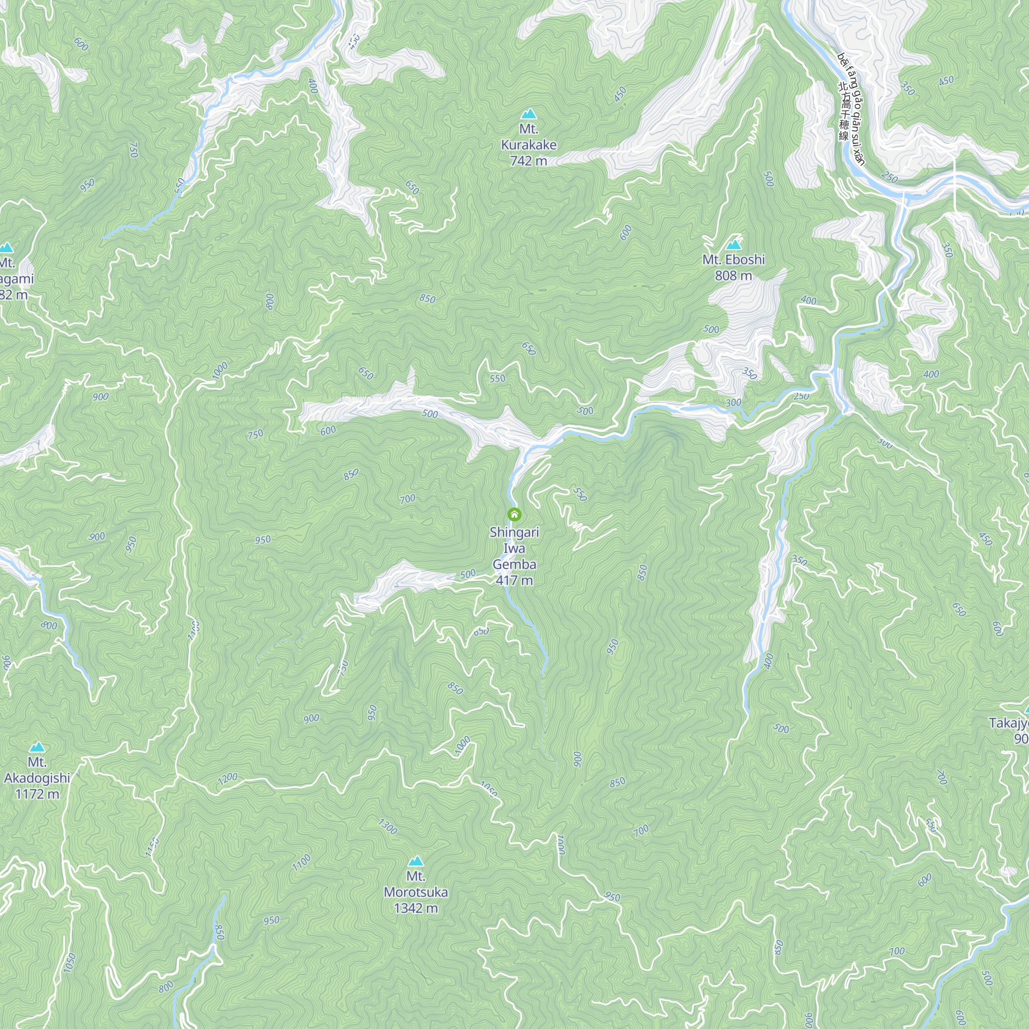 Shingari Iwa Gemba map
