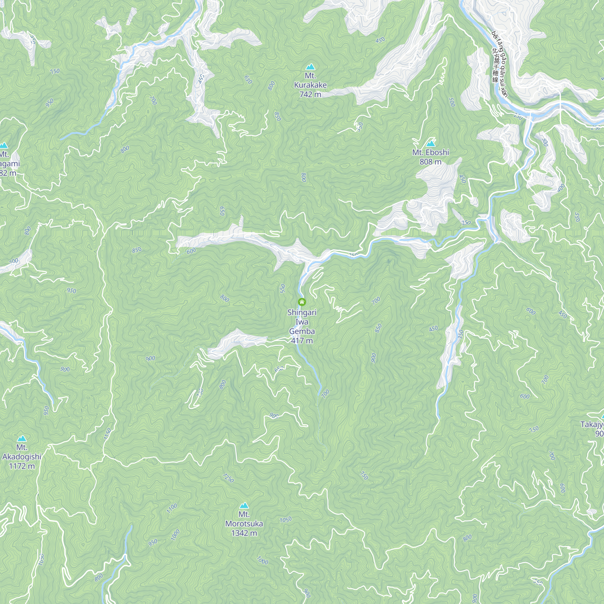 Shingari Iwa Gemba map