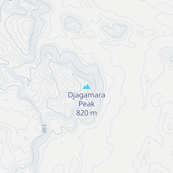 Map of Djagamara Peak