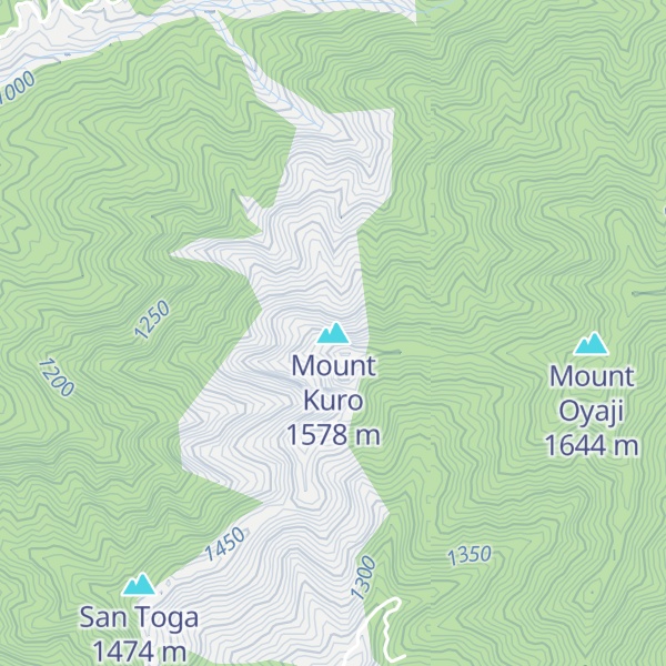 Map of Mount Kuro