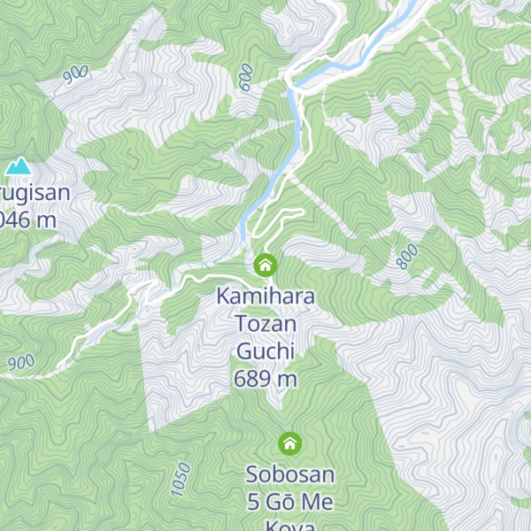 Map of Kamihara Tozan Guchi