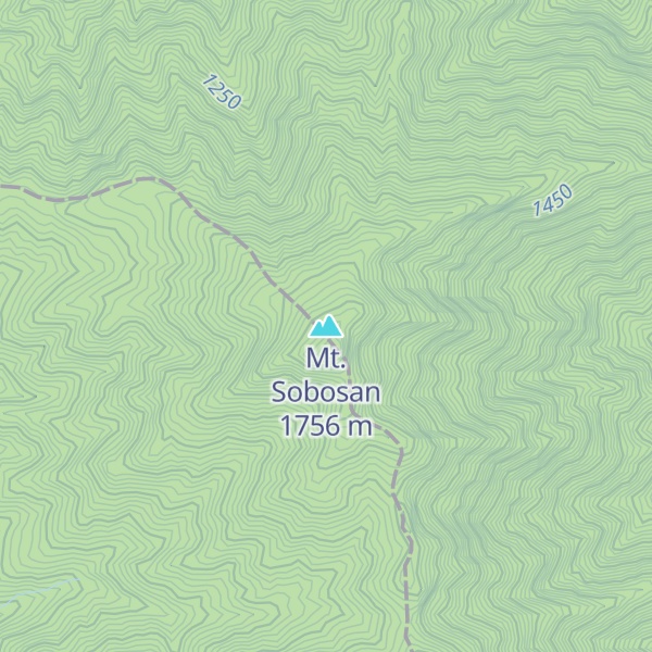 Map of Mt. Sobosan