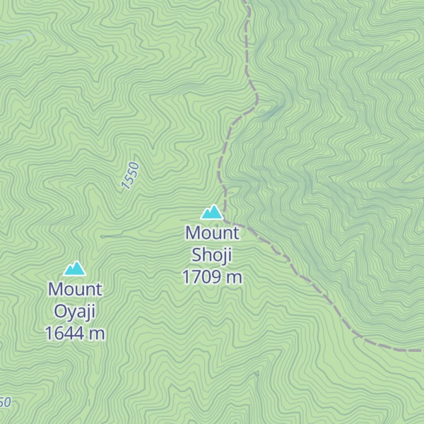 Map of Mount Shoji