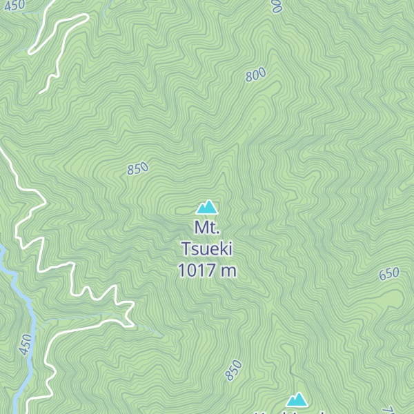 Map of Mt. Tsueki