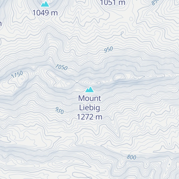 Map of Mount Liebig